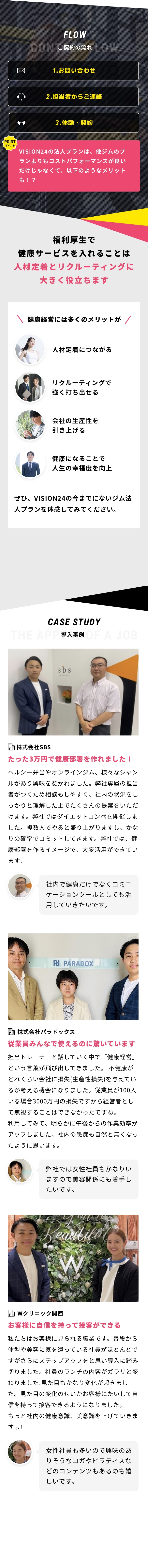 福利厚生フロー